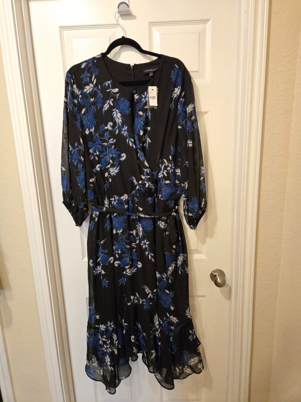 Lane Bryant black and blue dress size 22 new with tags - Picture 10 of 15